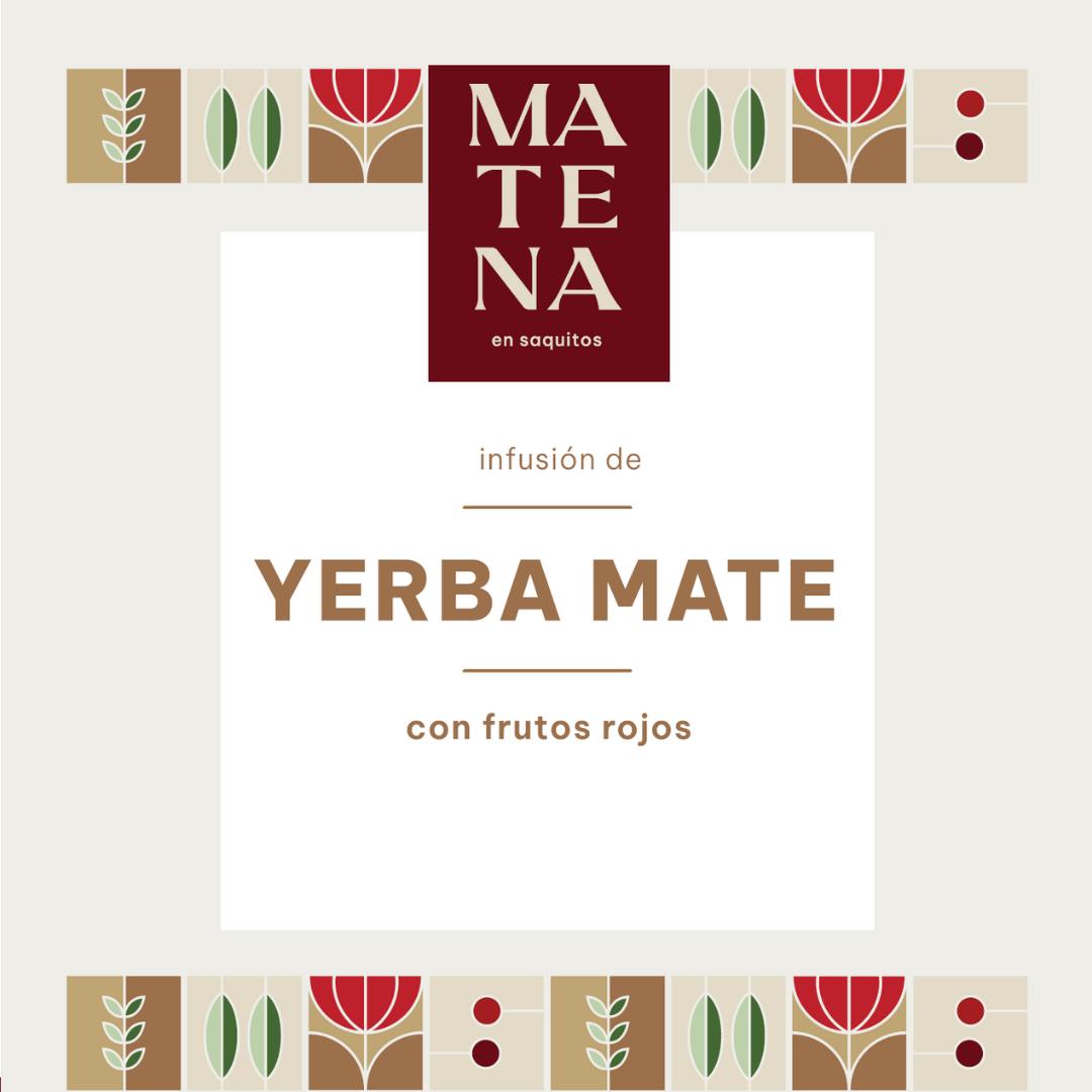 Yerba Mate en Saquitos con FRUTOS ROJOS (caja x 20 unidades)