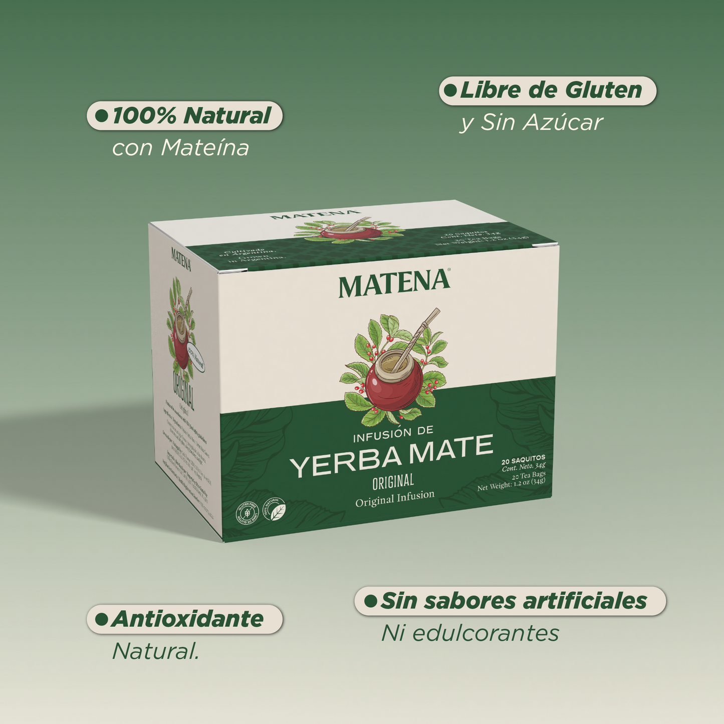 Yerba Mate en Saquitos ORIGINAL (caja x 20 unidades)