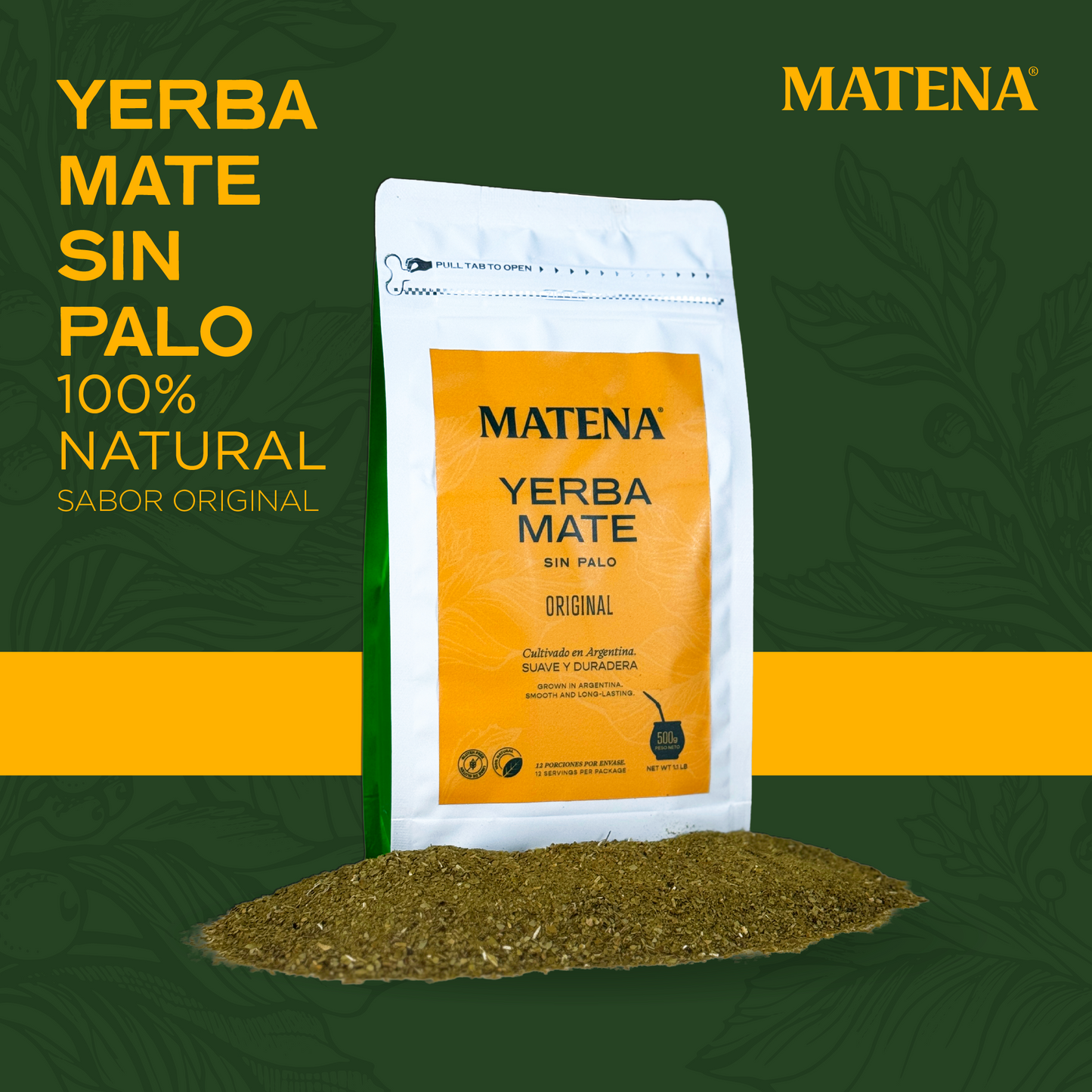 Yerba Mate Sin Palo x 500gr