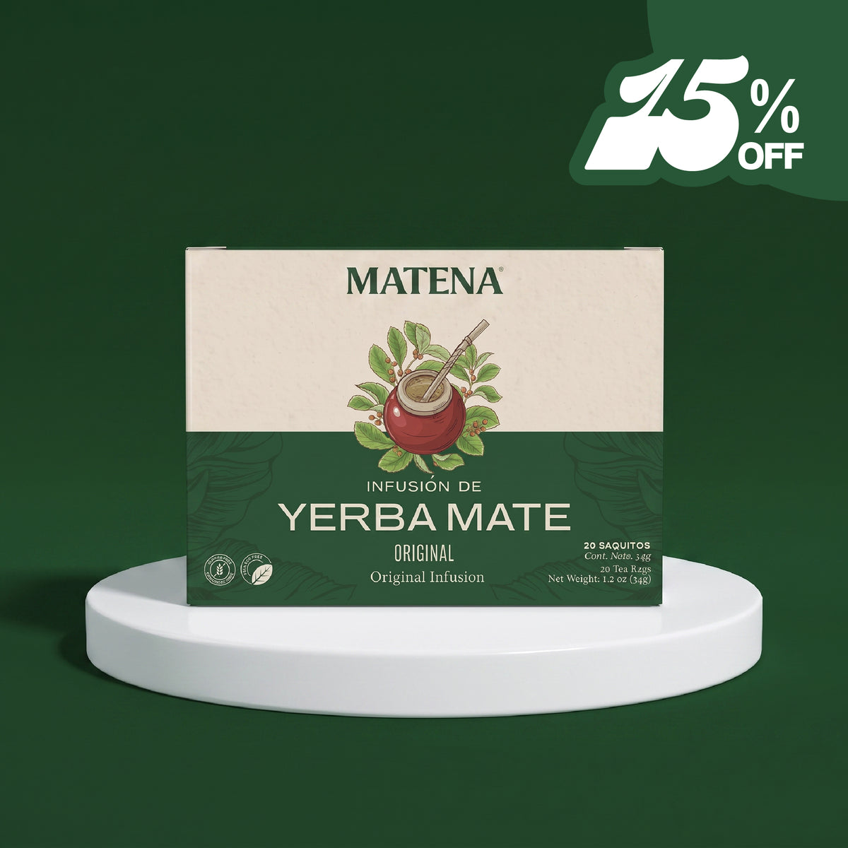 Yerba Mate en Saquitos ORIGINAL (caja x 20 unidades)