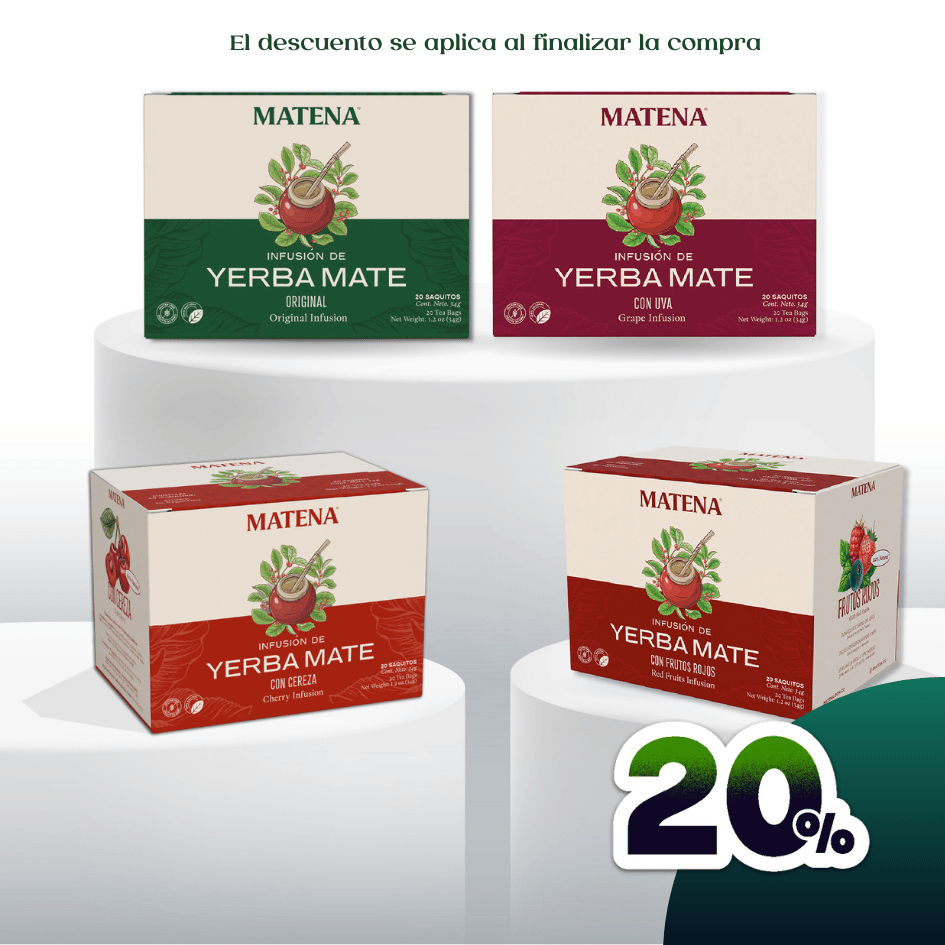 COMBO de Yerba Mate en Saquitos x 4 unidades