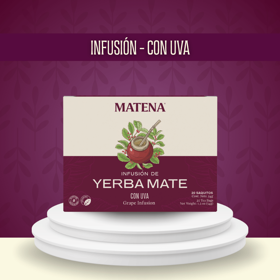 Yerba Mate en Saquitos con UVA (caja x 20 unidades)