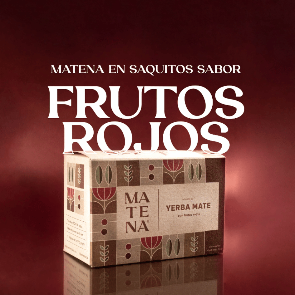 Yerba Mate en Saquitos con FRUTOS ROJOS (caja x 20 unidades)