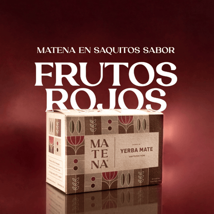 Yerba Mate en Saquitos con FRUTOS ROJOS (caja x 20 unidades)