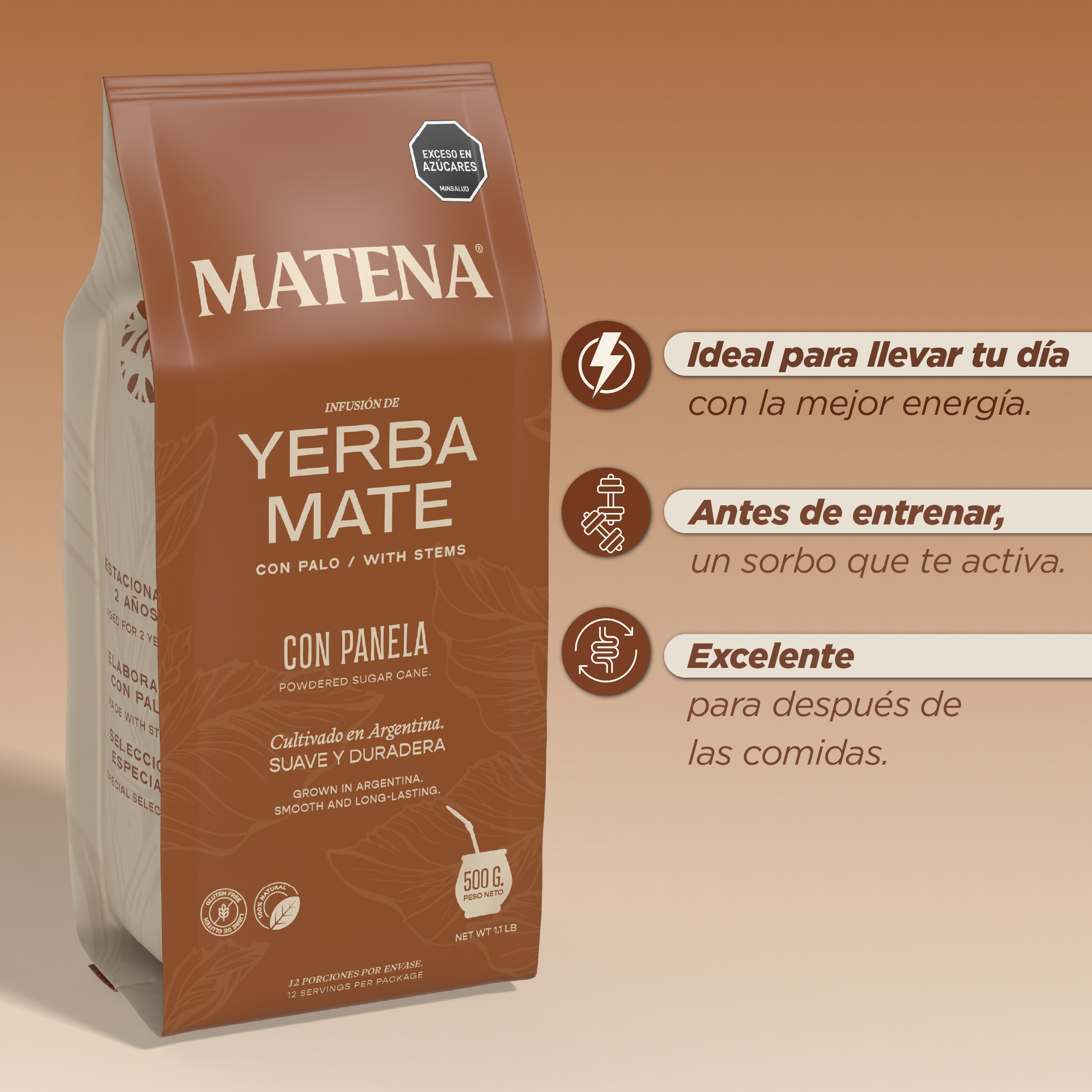 Yerba Mate Panela x 500gr